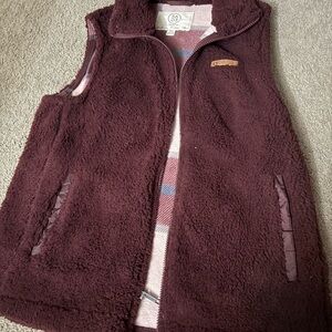 Cascade Collective Kids' Maroon Fleece Vest
